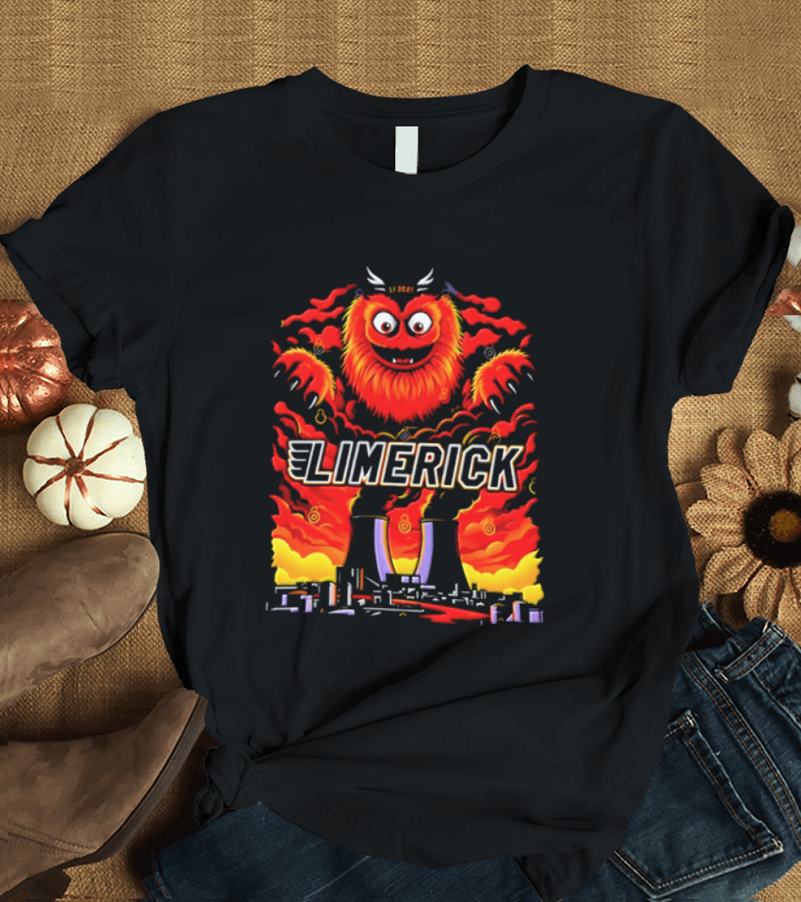 Limerick Gritty Philadelphia Flyers Mascot Hockey 2026 Vintage Plush T-Shirt