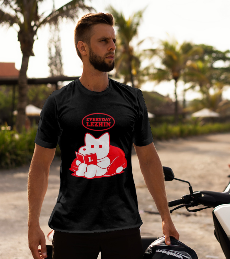 Everyday Lezhin Reading Webtoon Relaxing Cartoon Character With Book T-Shirt