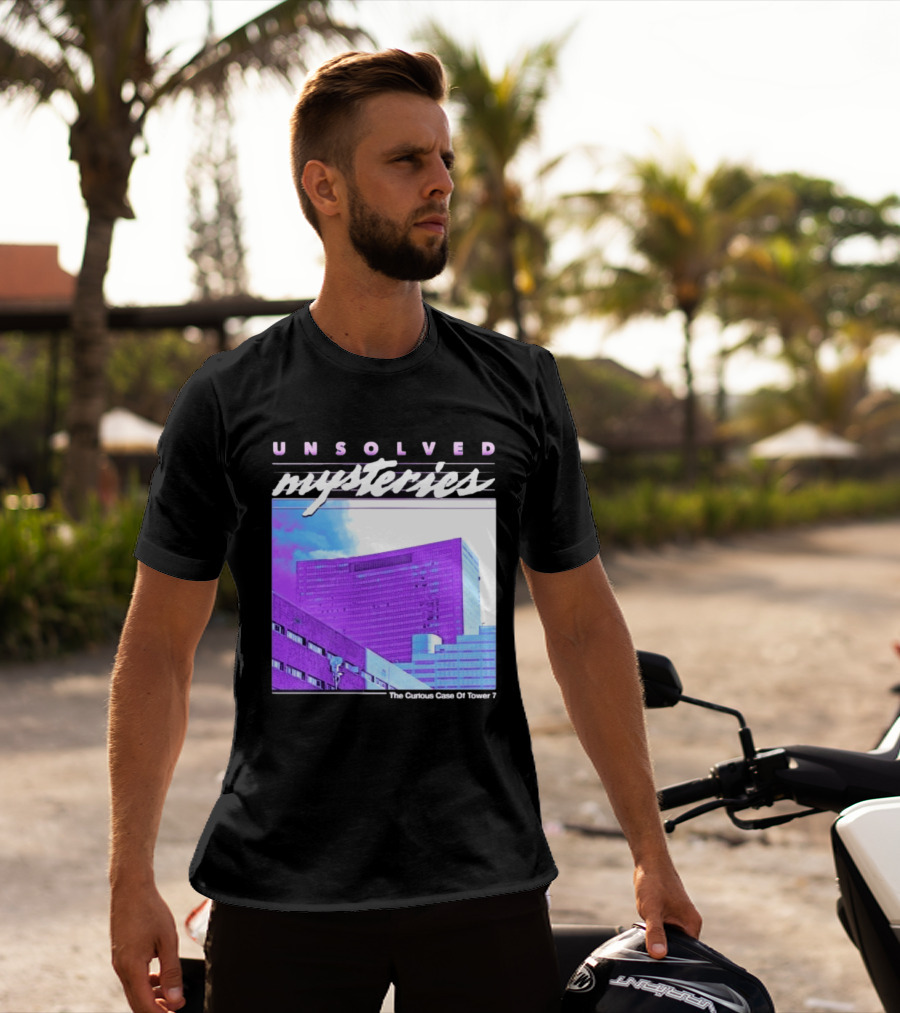 Unsolved Mysteries The Curious Case Of Tower 7 Retro Building T-Shirt