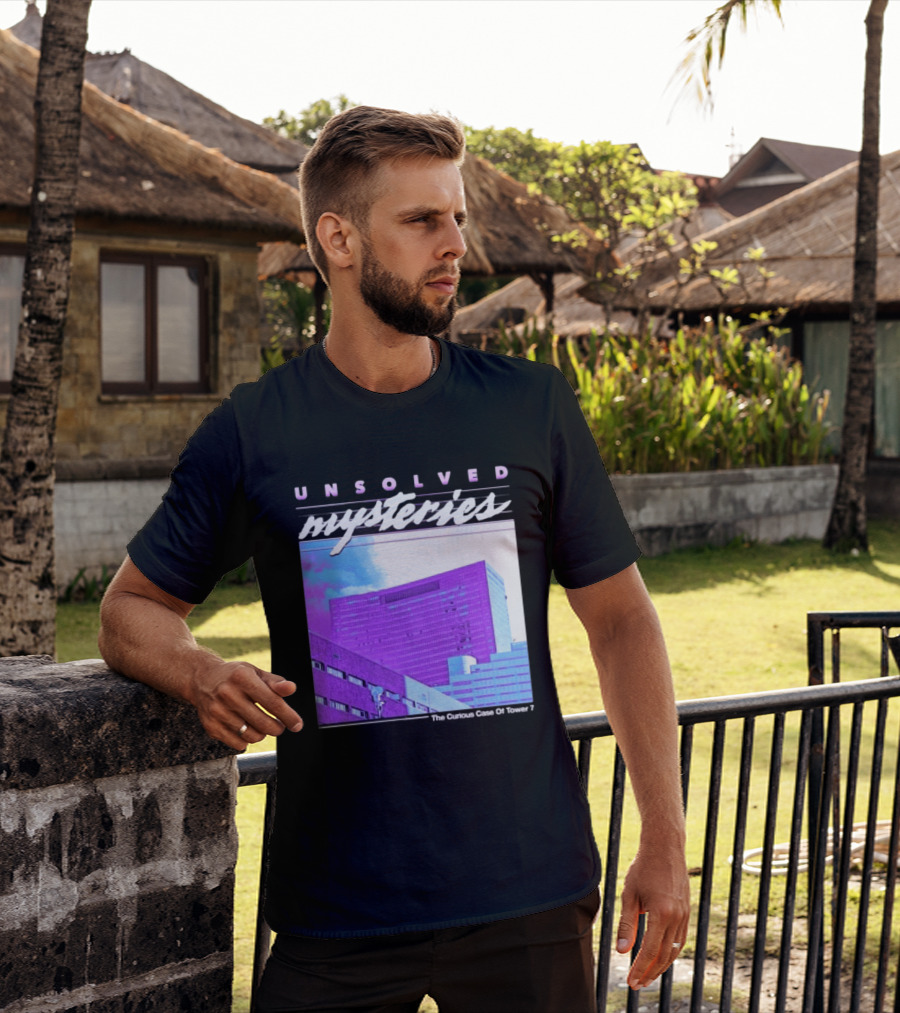 Unsolved Mysteries The Curious Case Of Tower 7 Retro Building T-Shirt