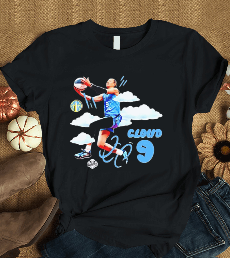 Natasha Cloud 9 Chicago Sky WNBA Basketball T-Shirt