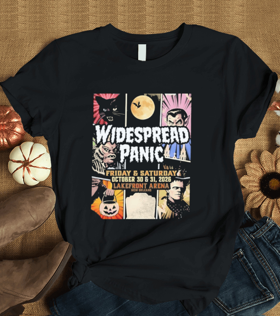 Widespread Panic Halloween Weekend October 30 & 31 2026 Lakefront Arena Event T-Shirt