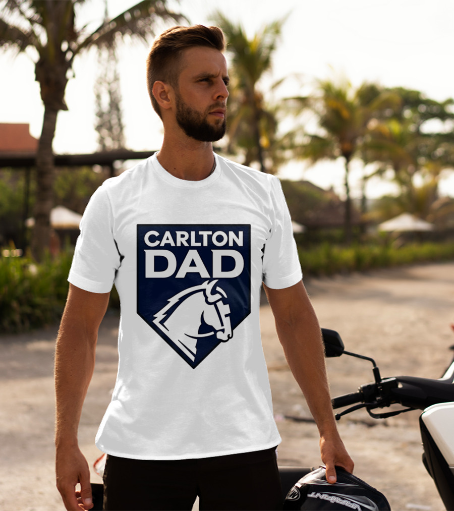 Carlton Dad AFL Father Football Club Horse T-Shirt