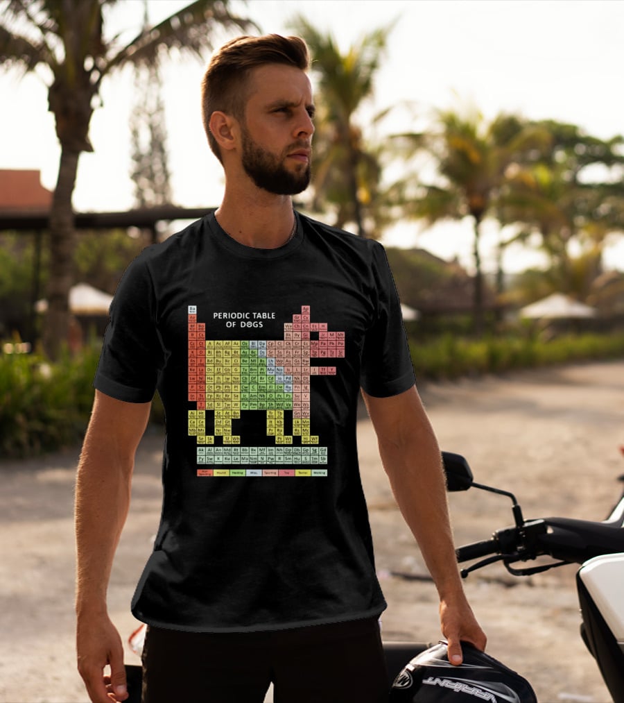Periodic Table Of Dogs Breed Chart Non Sporting Hound Herding Misc Sporting Toy Terrier Working T-Shirt