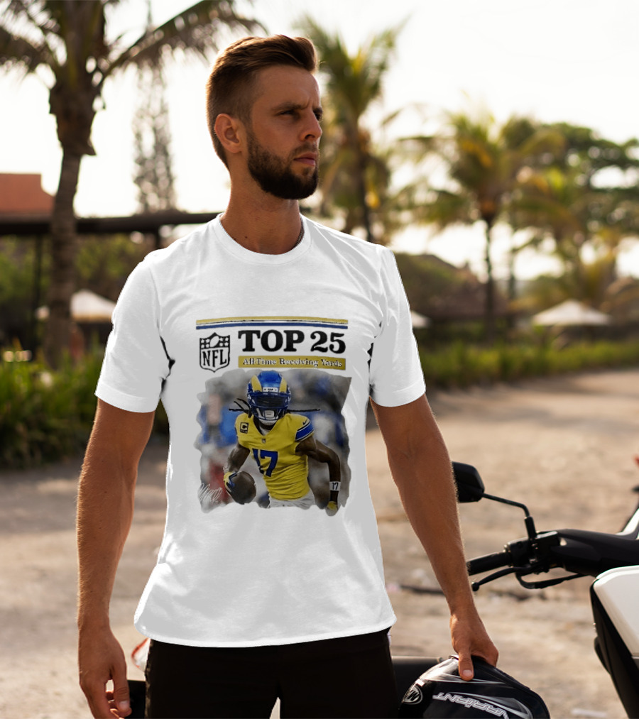 NFL Top 25 All Time Receiving Yards 17 T-Shirt
