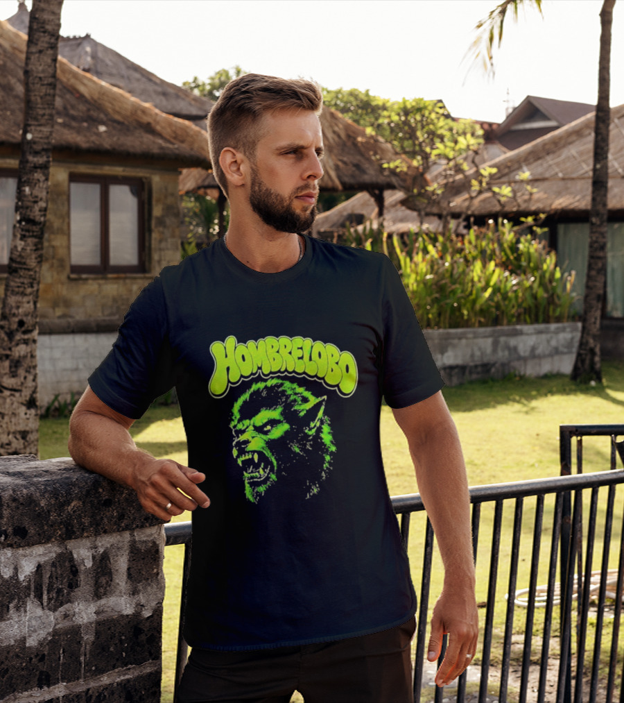 Hombrelobo Werewolf Neon Green Horror T-Shirt