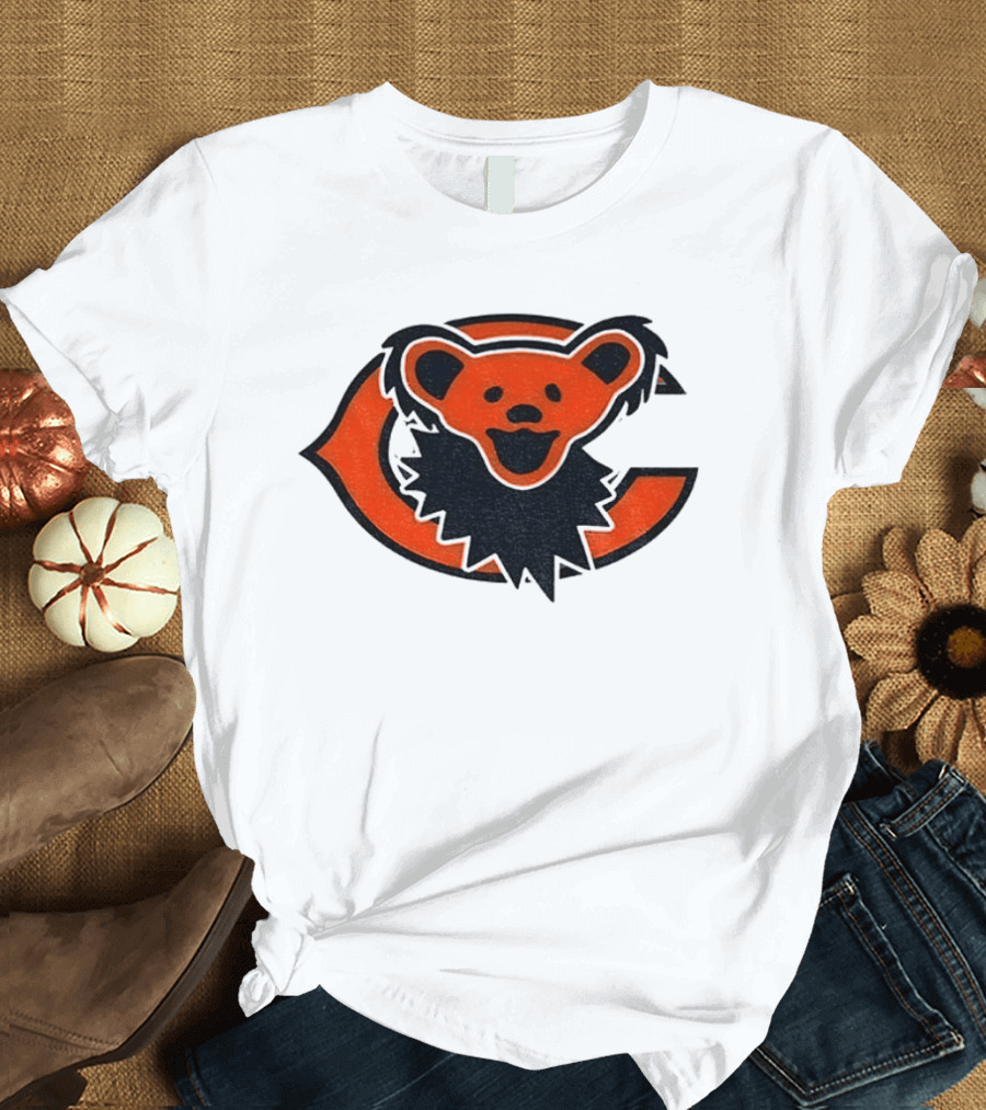 Chicago Bears Grateful Dead Dancing Bear T-Shirt