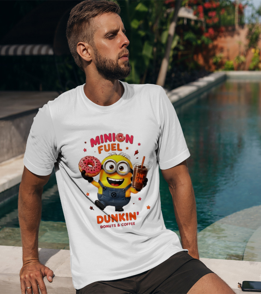 Minion Fuel Dunkin' Donuts Coffee Minions Donut Drink T-Shirt