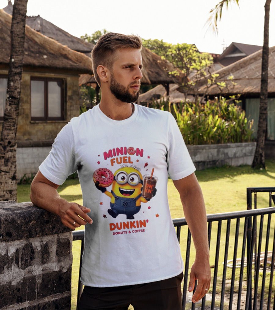 Minion Fuel Dunkin' Donuts Coffee Minions Donut Drink T-Shirt