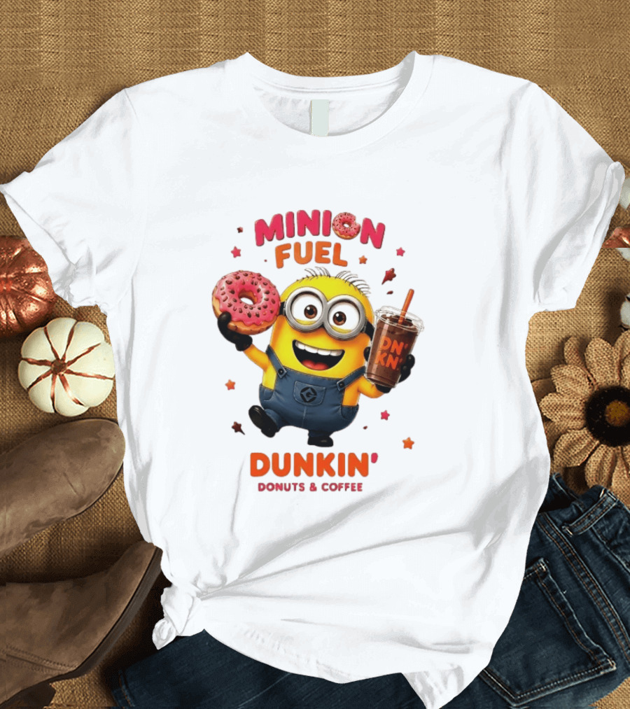 Minion Fuel Dunkin' Donuts Coffee Minions Donut Drink T-Shirt
