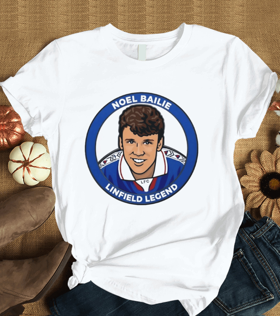 Noel Bailie Linfield Legend LFC Irish Football T-Shirt