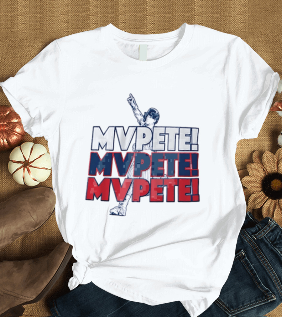 Pete Alonso New York Mets MLB Mvpete The Players Baseball T-Shirt