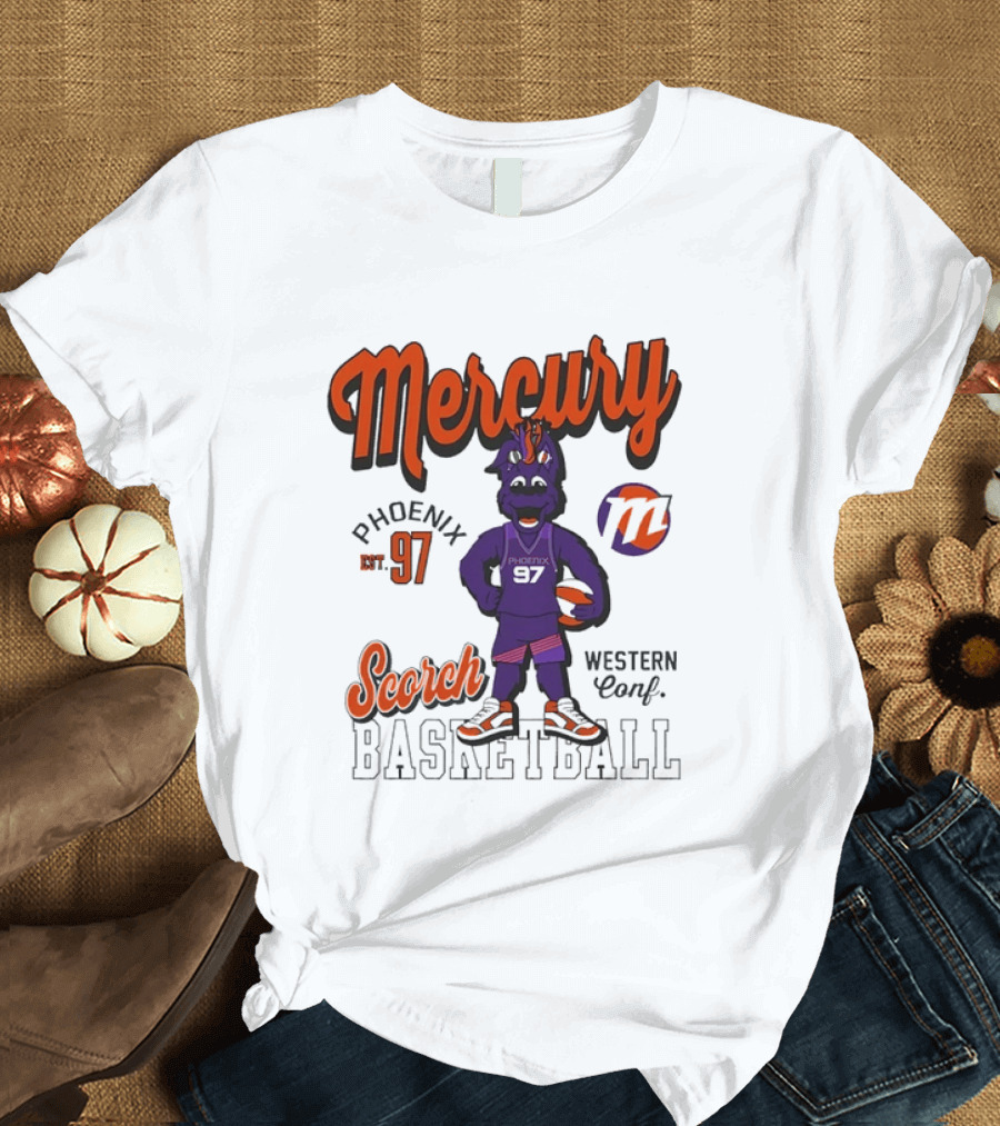 Mercury Phoenix 97 Scorch Western Conf Basketball T-Shirt
