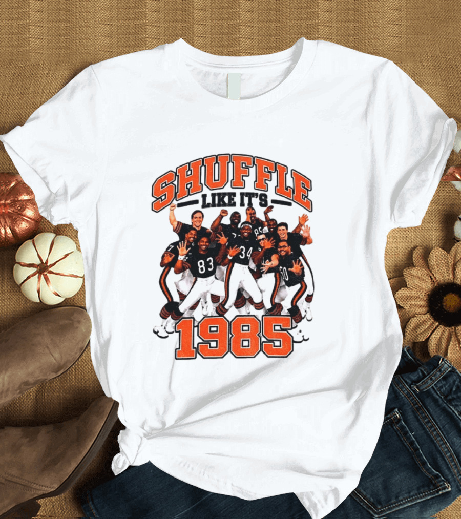 Shuffle Like It's 1985 Chicago Bears Shufflin' Crew 34 T-Shirt