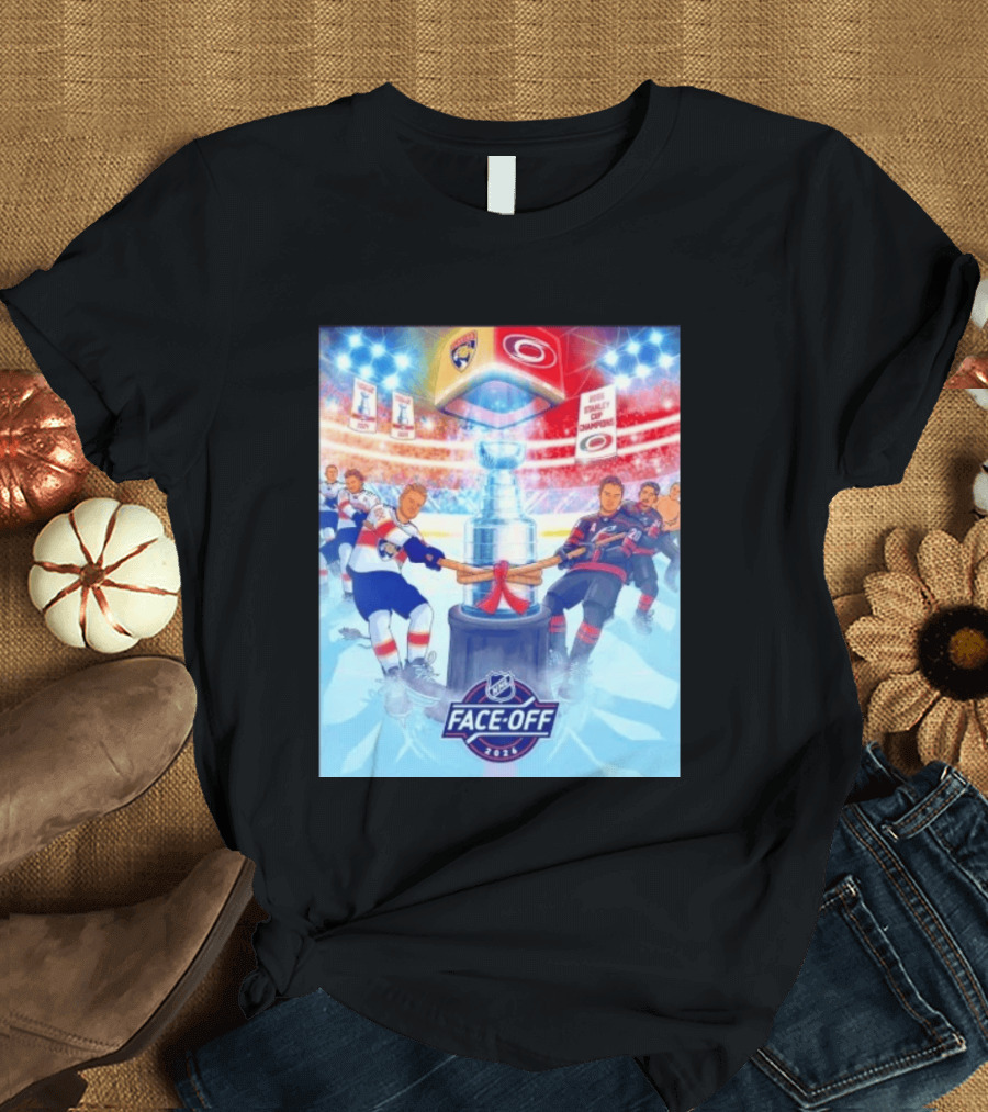 NHL Face Off 2026 Stanley Cup Florida Panthers Vs Carolina Hurricanes Ice Hockey Showdown T-Shirt