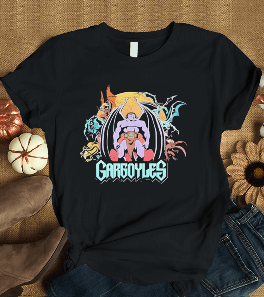Gargoyles Goliath And Animated Series Characters Collection T-Shirt