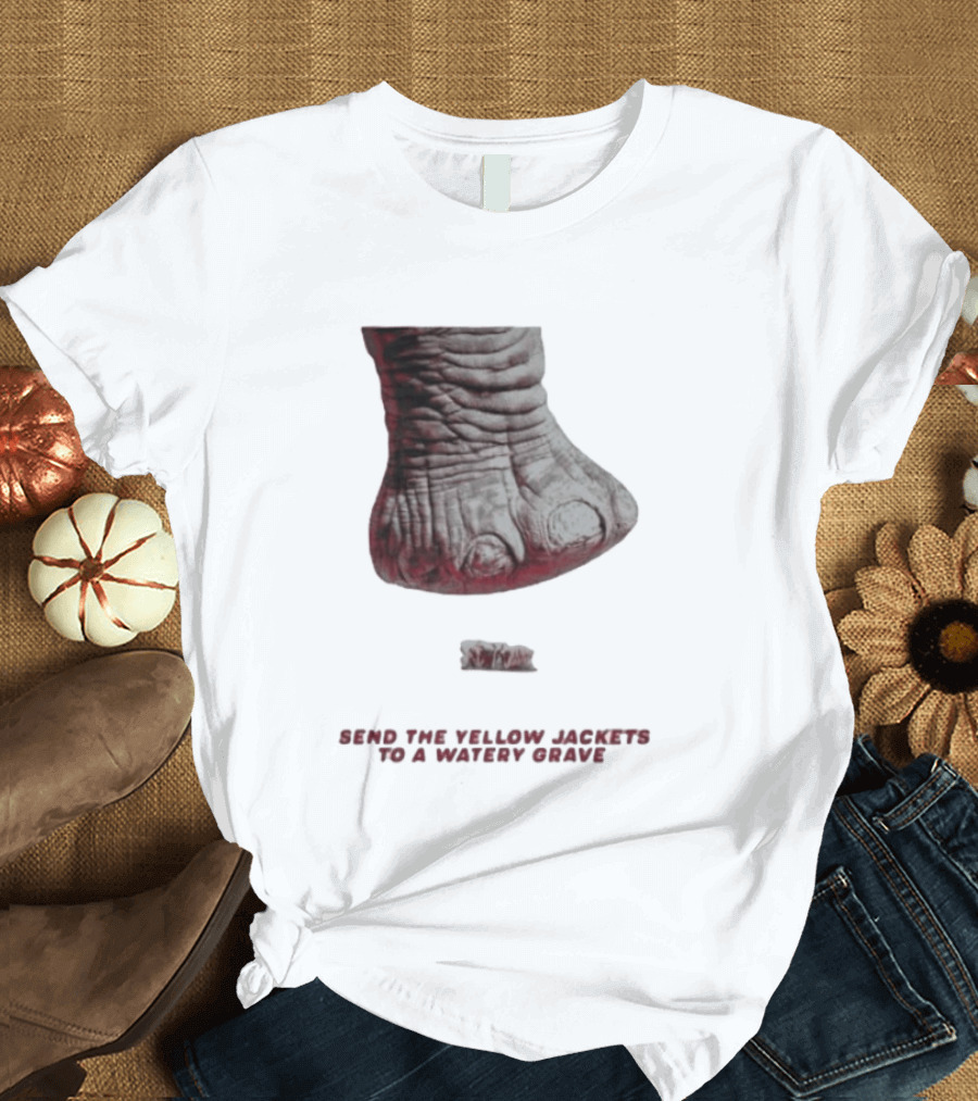Alabama Hockey Vs Georgia Tech Send The Yellow Jackets To A Watery Grave Vintage Monster Foot T-Shirt