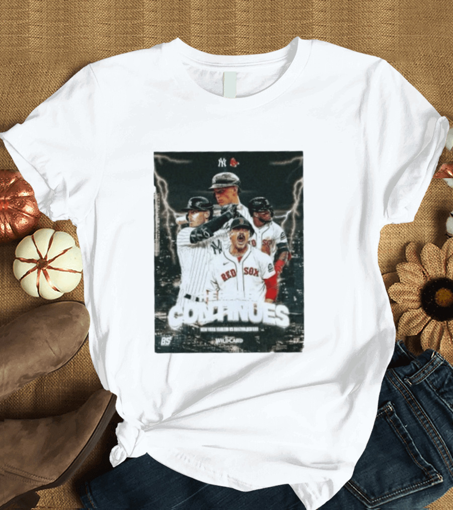 Boston Red Sox Vs New York Yankees 2026 Wildcard Rivalry Continues T-Shirt