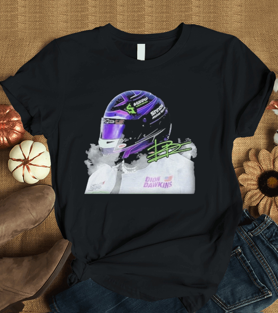 Soul Motorsports Dion Dawkins Racing Helmet Signature T-Shirt