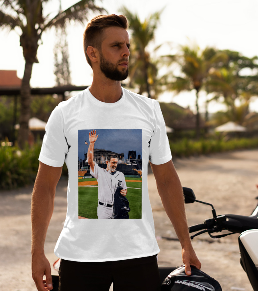 Justin Verlander Detroit Tigers Baseball Farewell Game T-Shirt