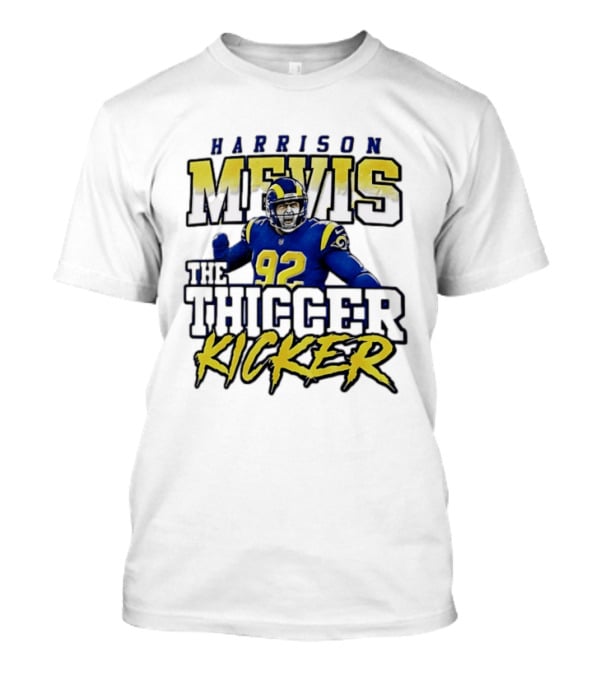 Harrison Mevis Los Angeles Rams The Thiccer Kicker T-Shirt