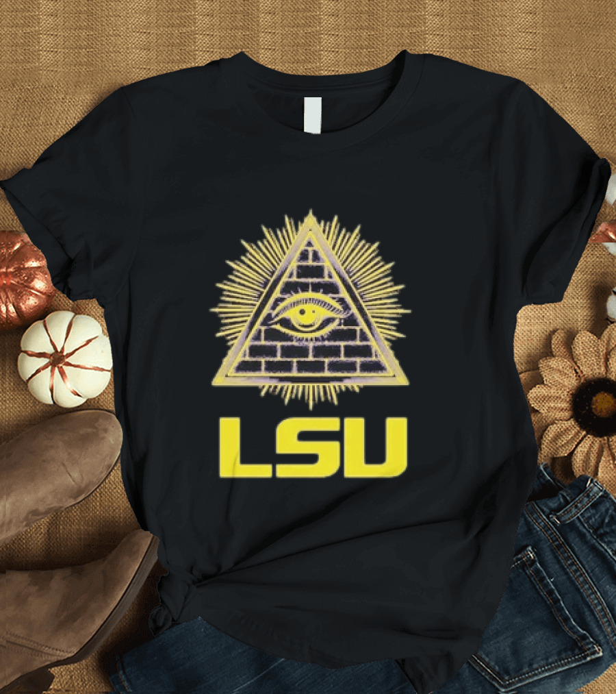 LSU Illuminati Eye Pyramid Tigers Louisiana State University T-Shirt