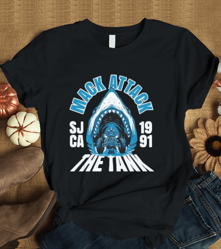 Mack Attack San Jose 1991 The Tank Sharks T-Shirt
