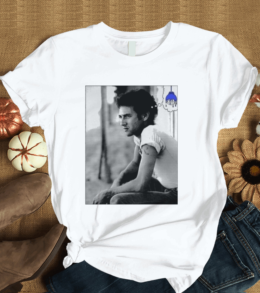 Jack White Hollywood Palladium Los Angeles CA Mon September 28th 2026 Contemplative Man With Blue Thinking Cloud T-Shirt