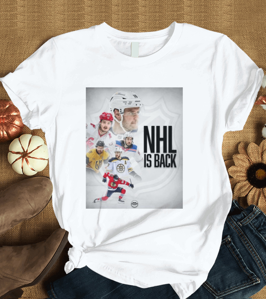 NHL 2026 2027 Is Back Featuring Iconic Players And Teams Like Boston Vegas Florida Carolina T-Shirt