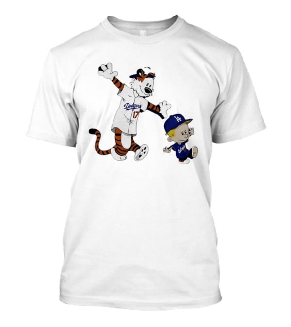 Shohei Ohtani Hobbes 17 Calvin Yoshinobu Yamamoto Los Angeles Dodgers MLB T-Shirt