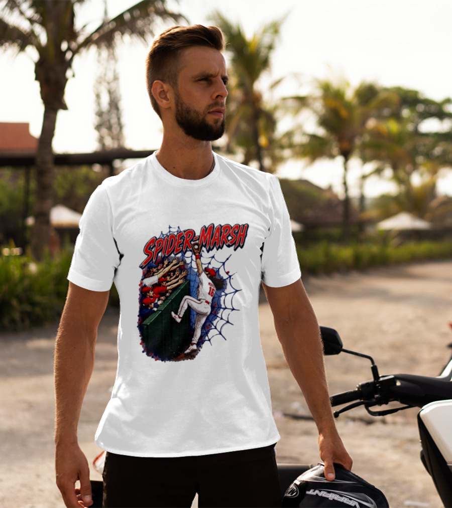 Spider Marsh Brandon Marsh Philadelphia Phillies Baseball Catch Action T-Shirt