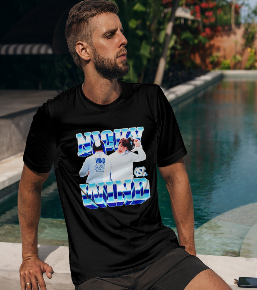Nicky Wind North Carolina Fencing UNC Tar Heels T-Shirt