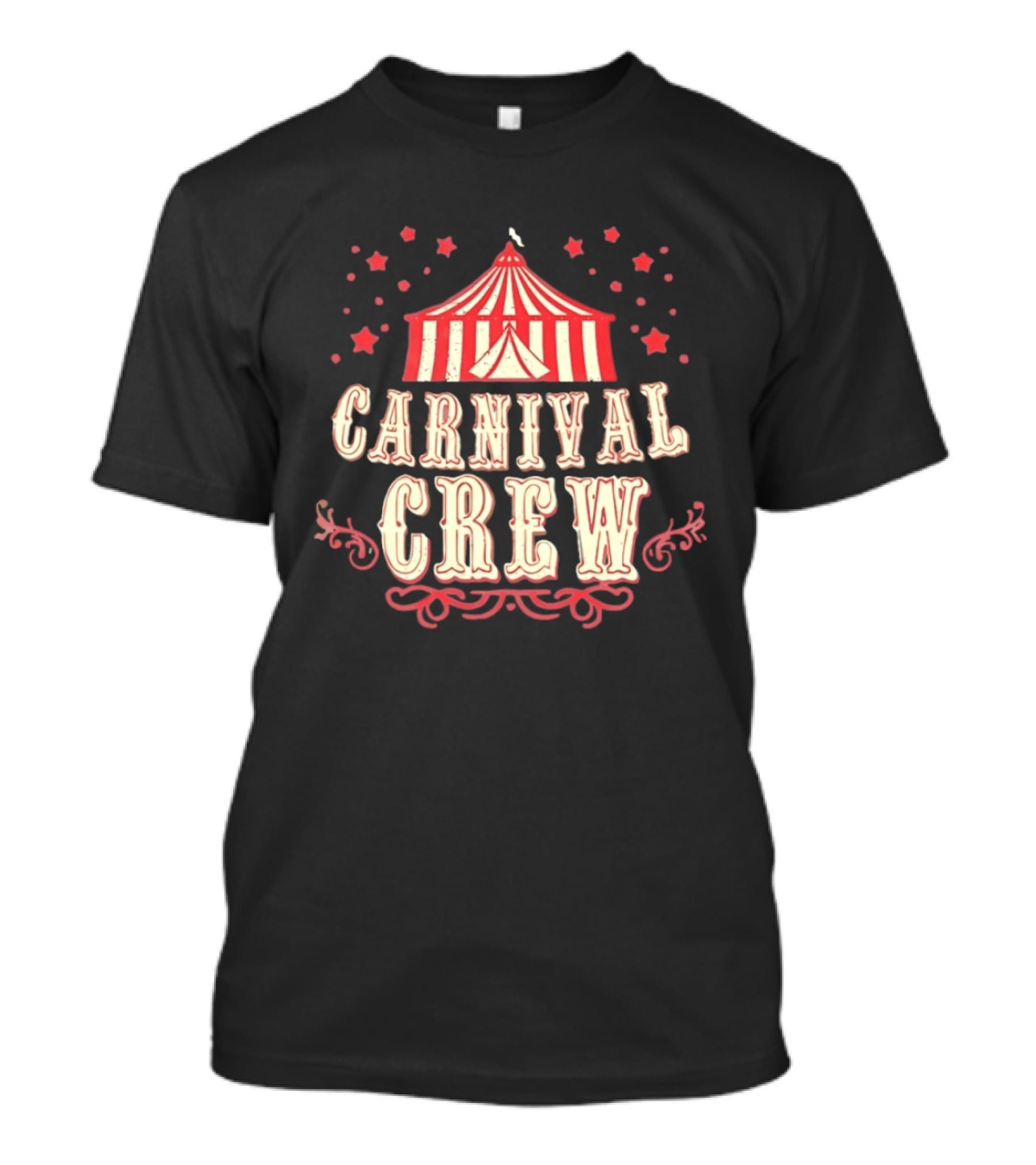 Carnival Crew Distressed Circus Tent Fair Vintage Look T-Shirt
