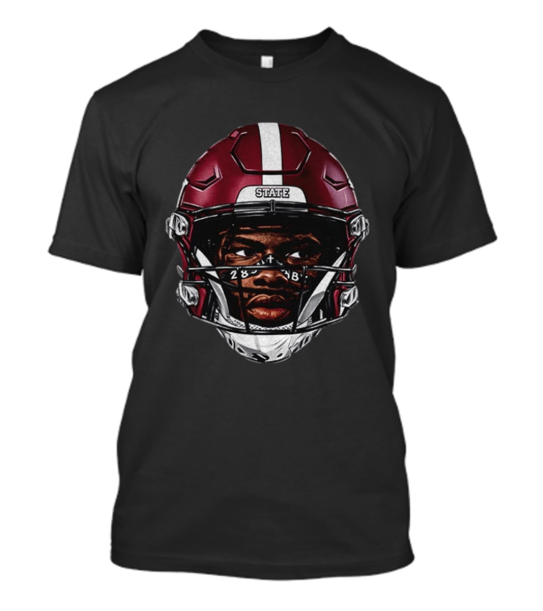 Mississippi State Bulldogs Super Kamario Taylor Football Helmet T-Shirt