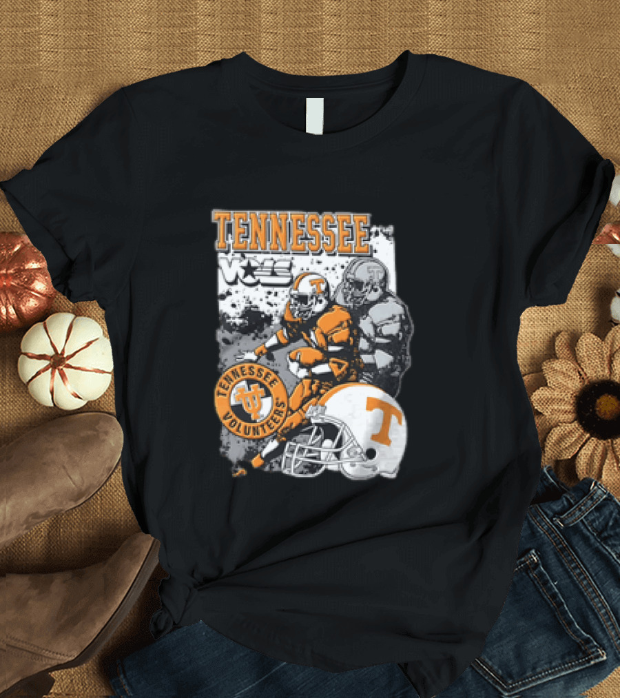 Tennessee Volunteers Football Helmet NCAA Team Players And Stars T-Shirt