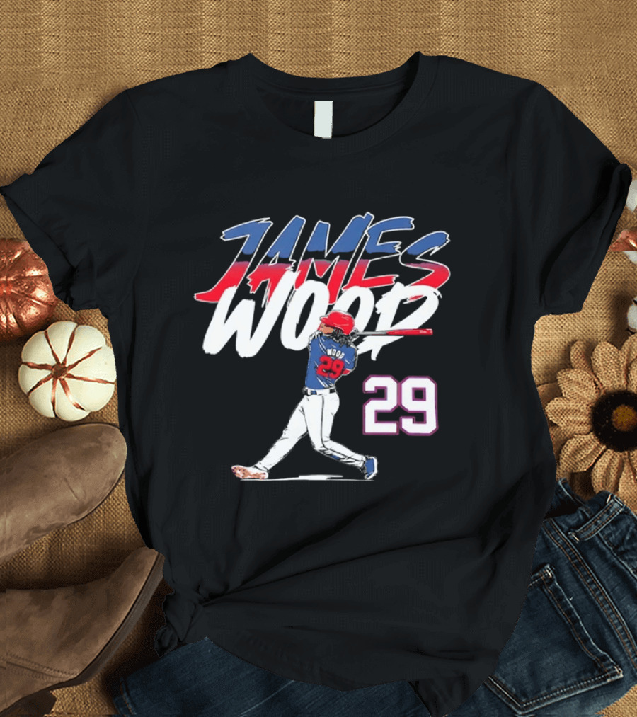 James Wood 29 Washington Nationals Baseball Player T-Shirt