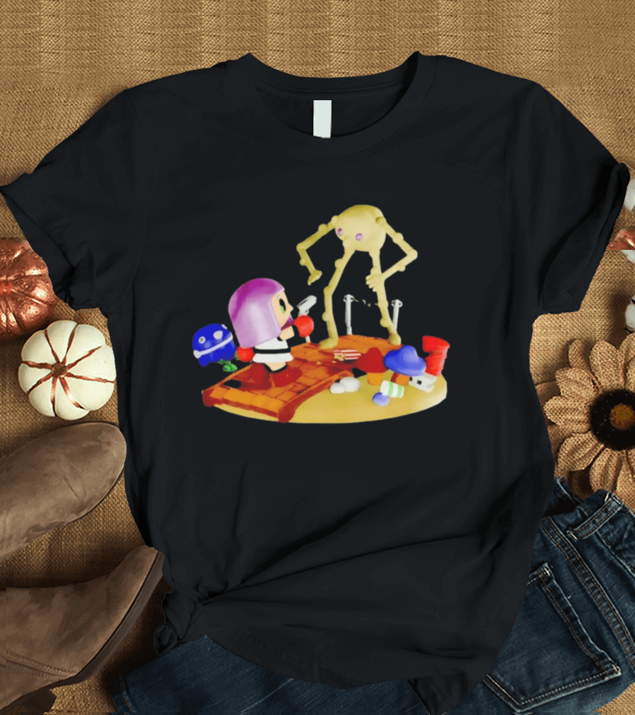 Little Mac Vs Yellow Devil Punch Out Nostalgic Battle Scene T-Shirt