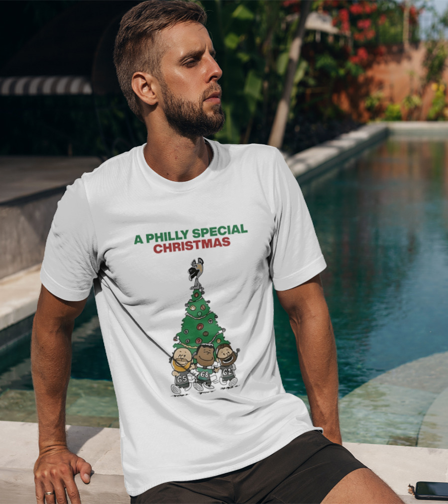 A Philly Special Christmas Philadelphia Eagles Tree T-Shirt
