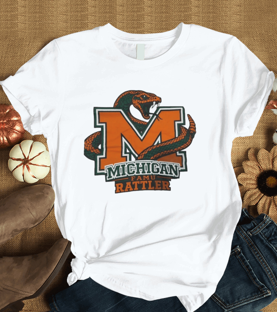 Michigan FAMU Rattler Snake M Rattlers T-Shirt