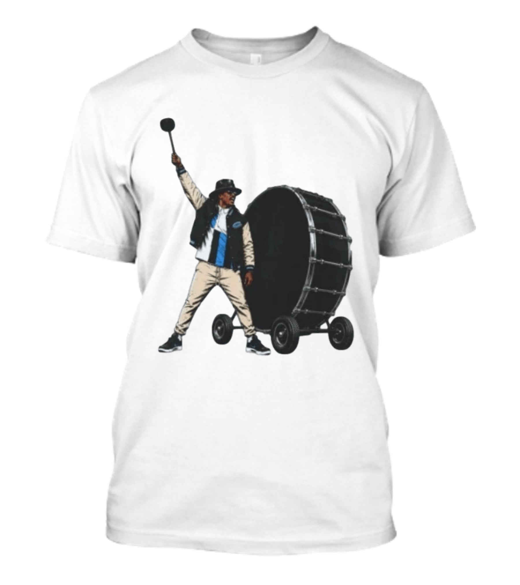 Carolina Panthers Football Culture Supporter With Drum T-Shirt