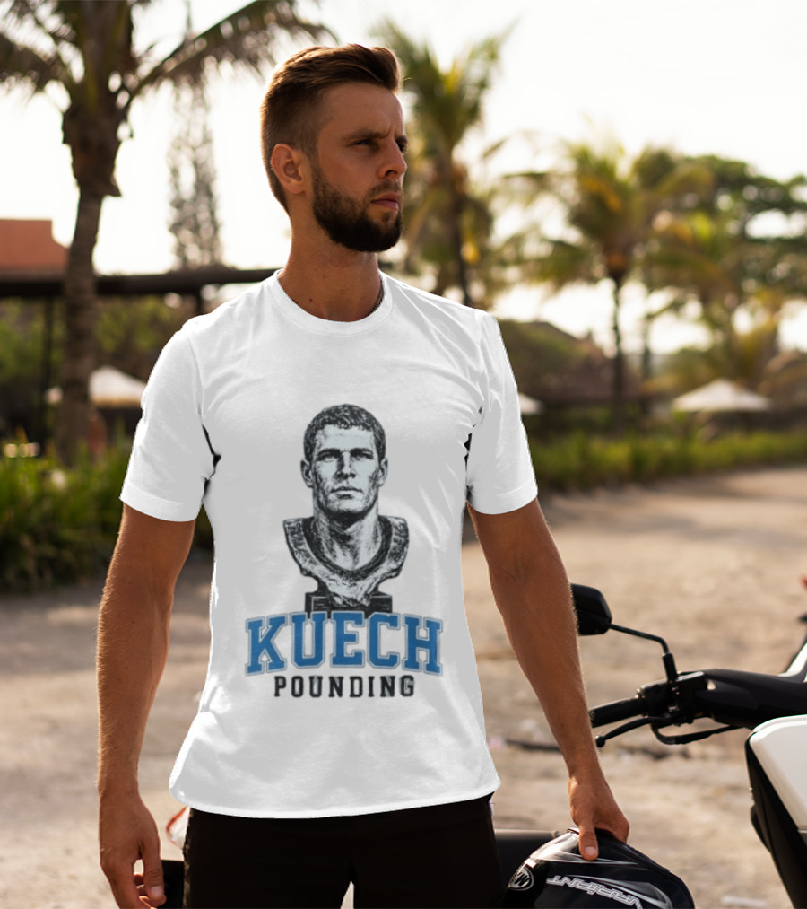 Carolina Panthers Kuech Pounding Hall Of Famer T-Shirt