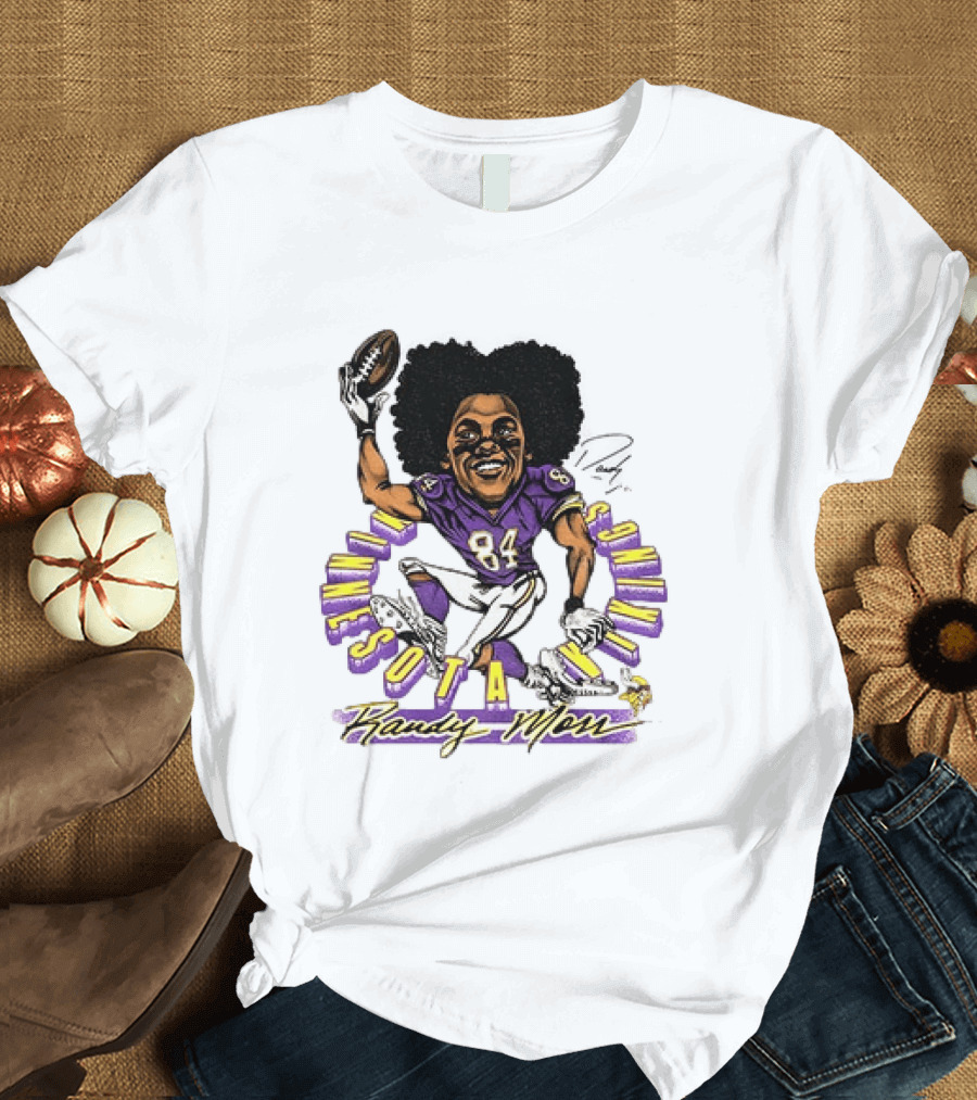 Minnesota Vikings Randy Moss Caricature Player 84 T-Shirt