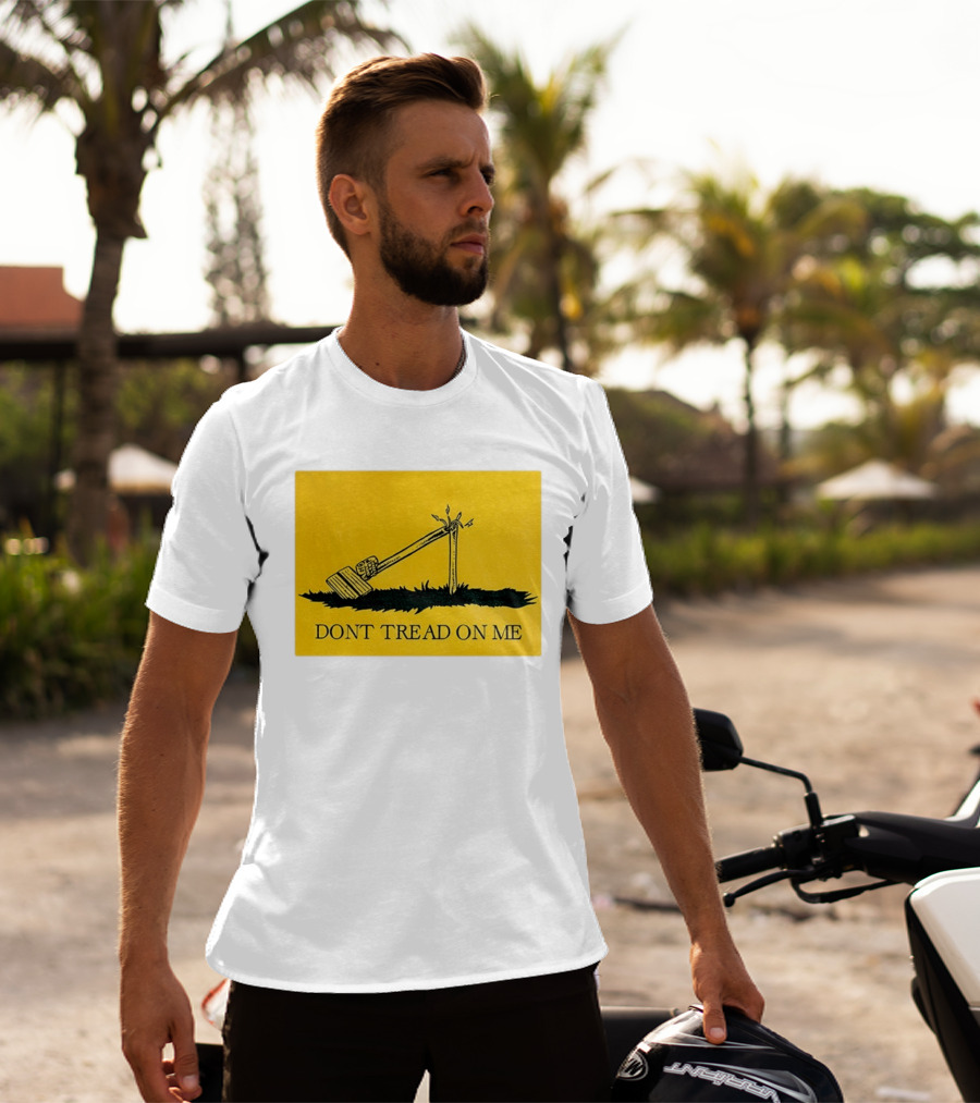 Destroyed Flock Camera Don't Tread On Me T-Shirt
