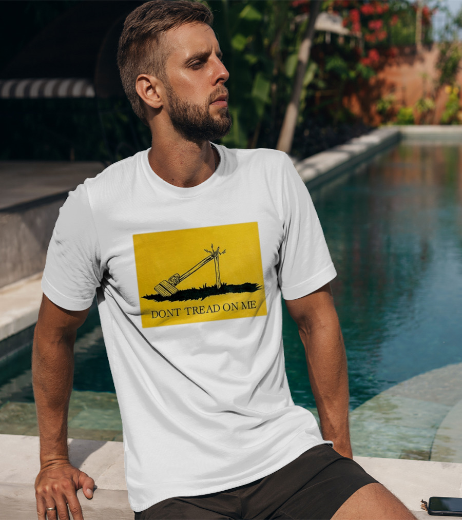 Destroyed Flock Camera Don't Tread On Me T-Shirt