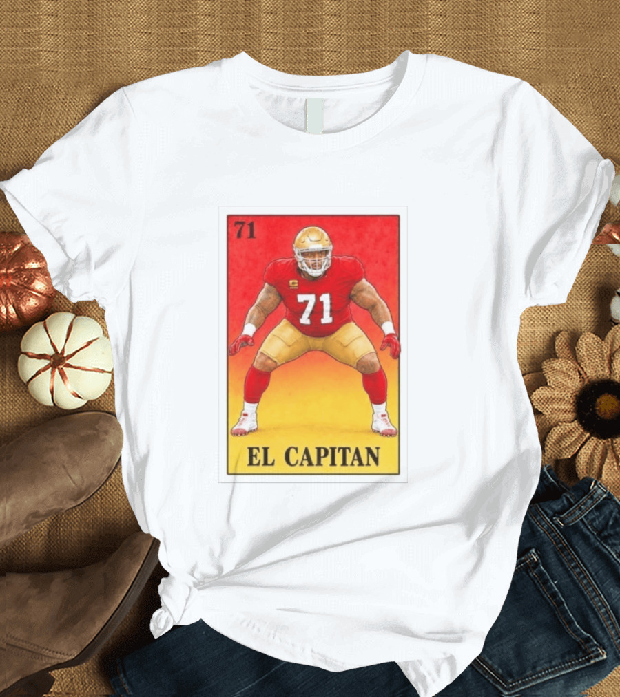 San Francisco 49ers 71 El Capitan Loteria Card NFL Football T-Shirt