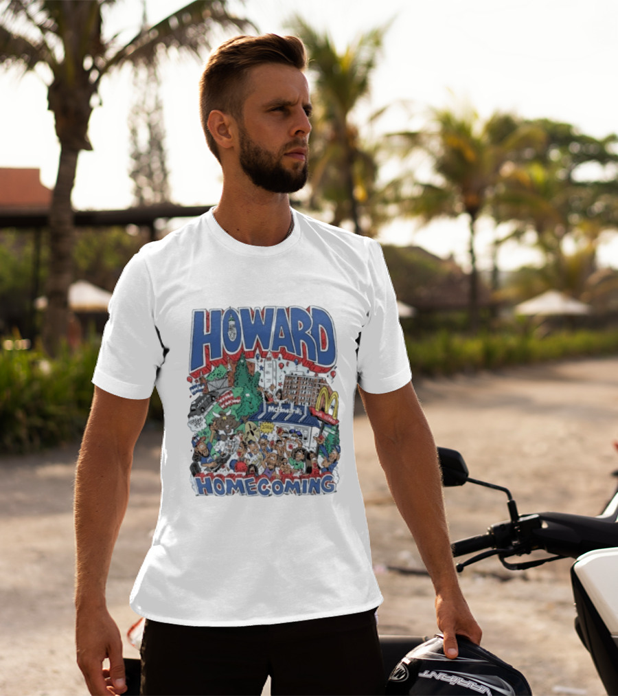 Howard Homecoming 2026 McHoward's Celebration Festivities Crowd Scene T-Shirt