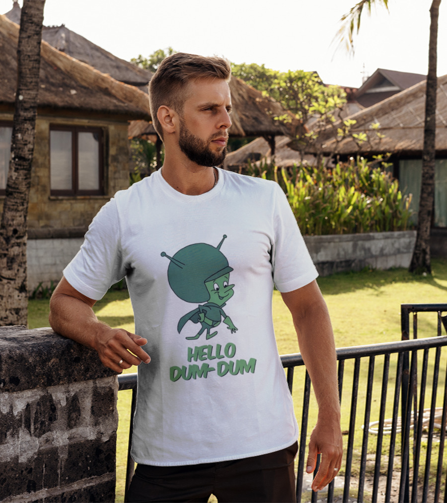 The Great Gazoo Hello Dum Dum Catchphrase The Flintstones Alien T-Shirt