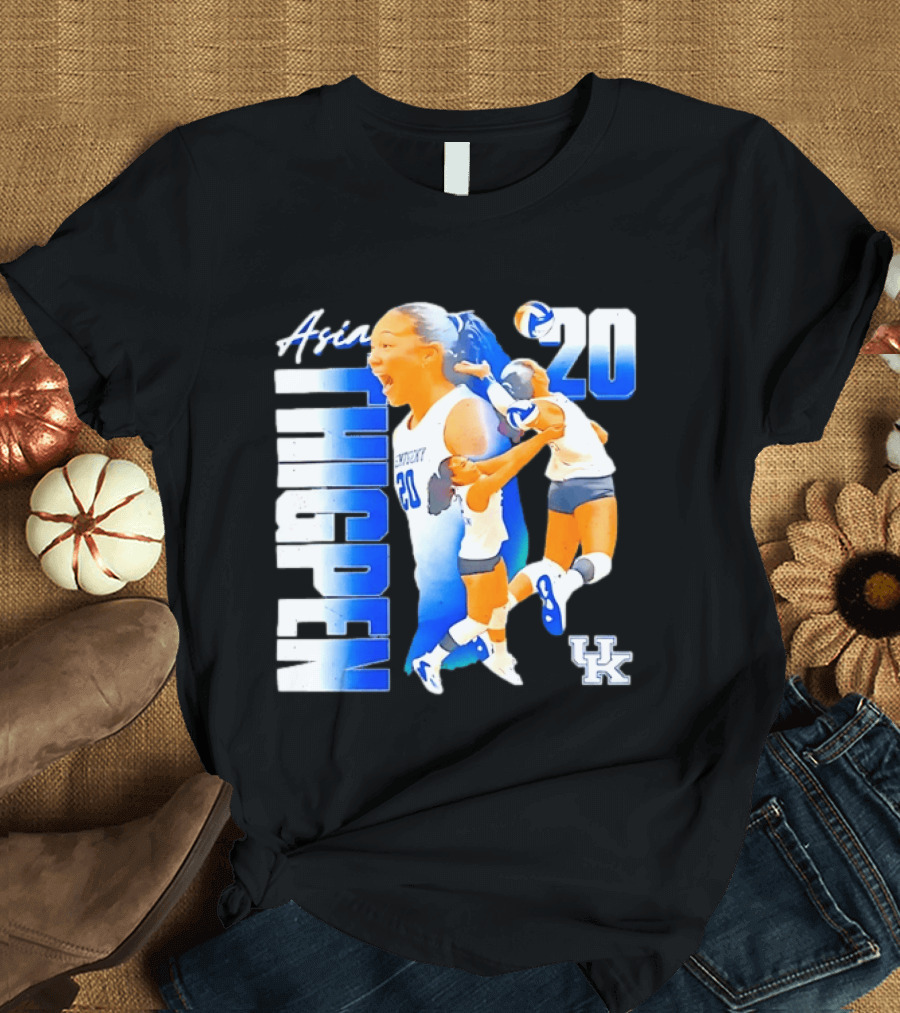Asia Thigpen Kentucky Volleyball 20 UK Wildcats T-Shirt