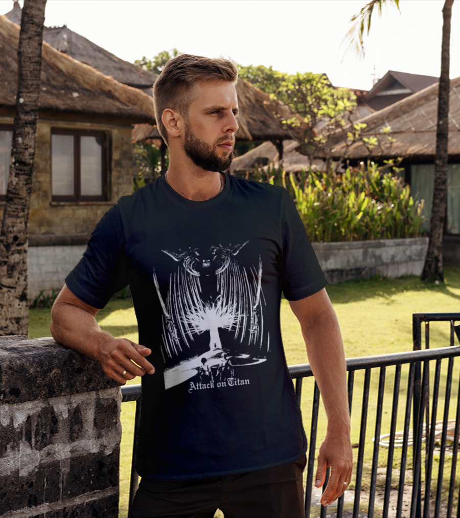 Attack On Titan Paths And Founding Titan Eren Jaeger Yggdrasil Tree T-Shirt