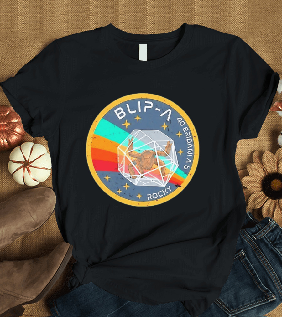Blip A 40 Eridani A B Rocky Project Hail Mary Distressed Retro Astronaut T-Shirt